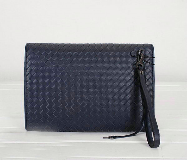 Bottega Veneta intrecciato clutch BV90571 blue